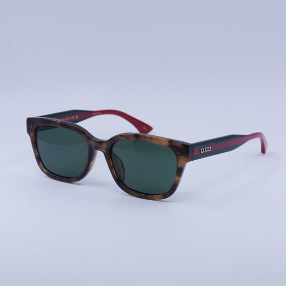 🕶️ New Gucci GG1872SK 003 Sunglasses - Brown Havana/Green/Red Frame